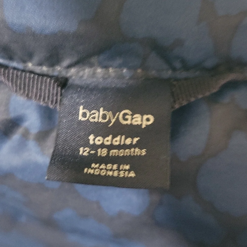 BABY GAP pattern Puffer Vest Toddler 12-18M